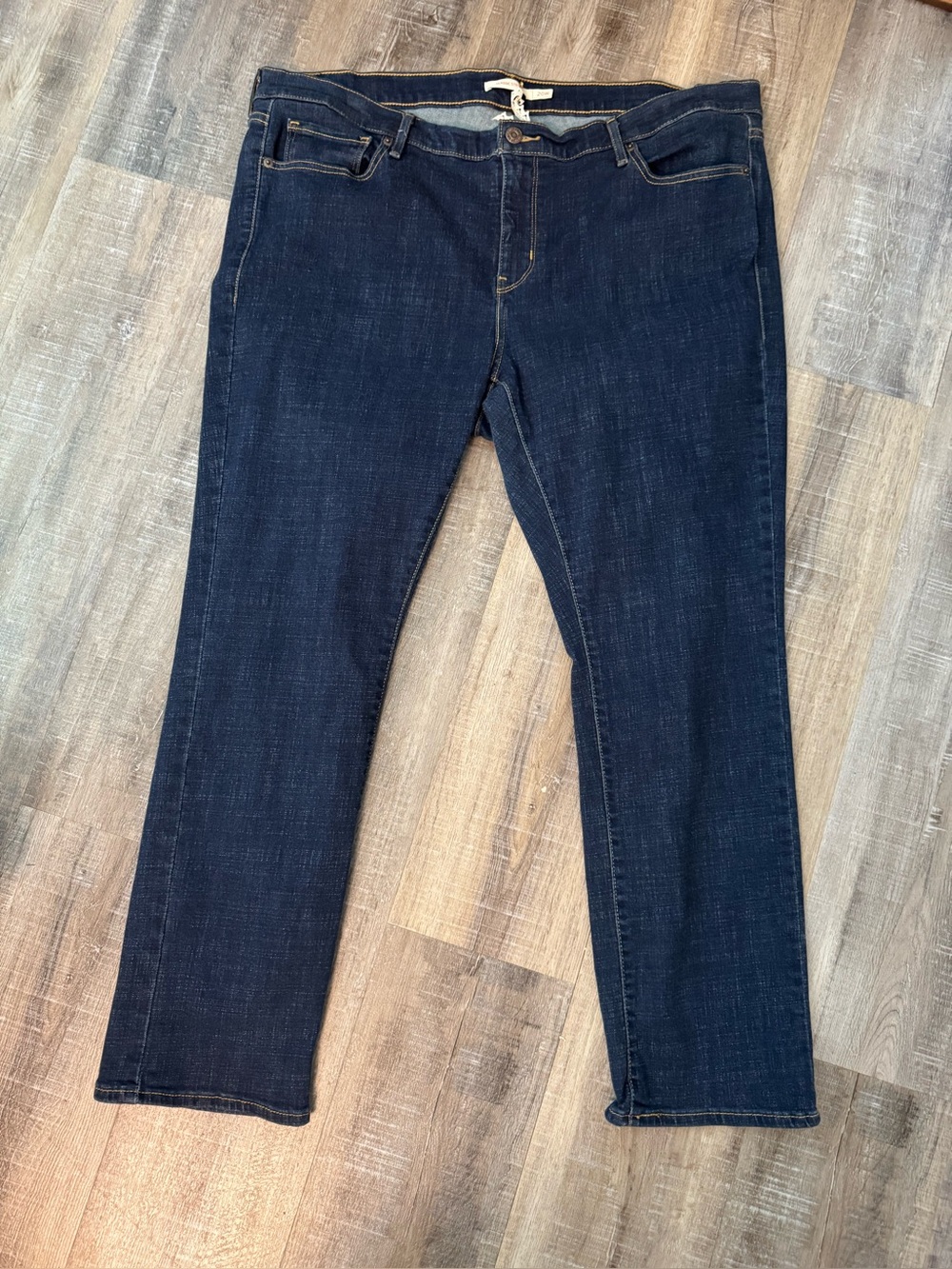 Levi’s 311 Shaping Straight Jeans Size 20W Dark Wash Plus Size Stretch Denim